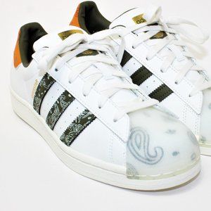 adidas shell toe olive green